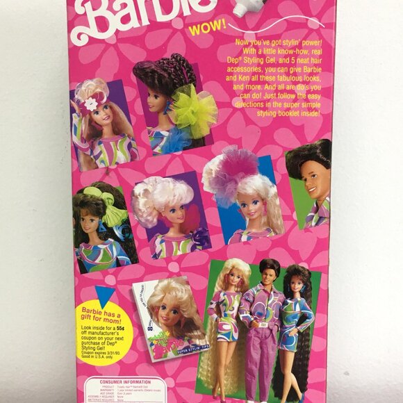 Vintage 1991 Mattel "Totally Hair #1112" Barbie Doll - Picture 3 of 10